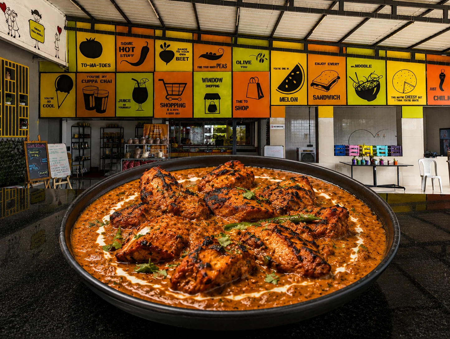 Angari Murgh Masala - Non-Veg dish at The Farmer's Kitchen Shirwal